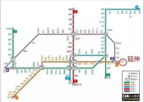 深圳地鐵線路圖 蓮塘口岸